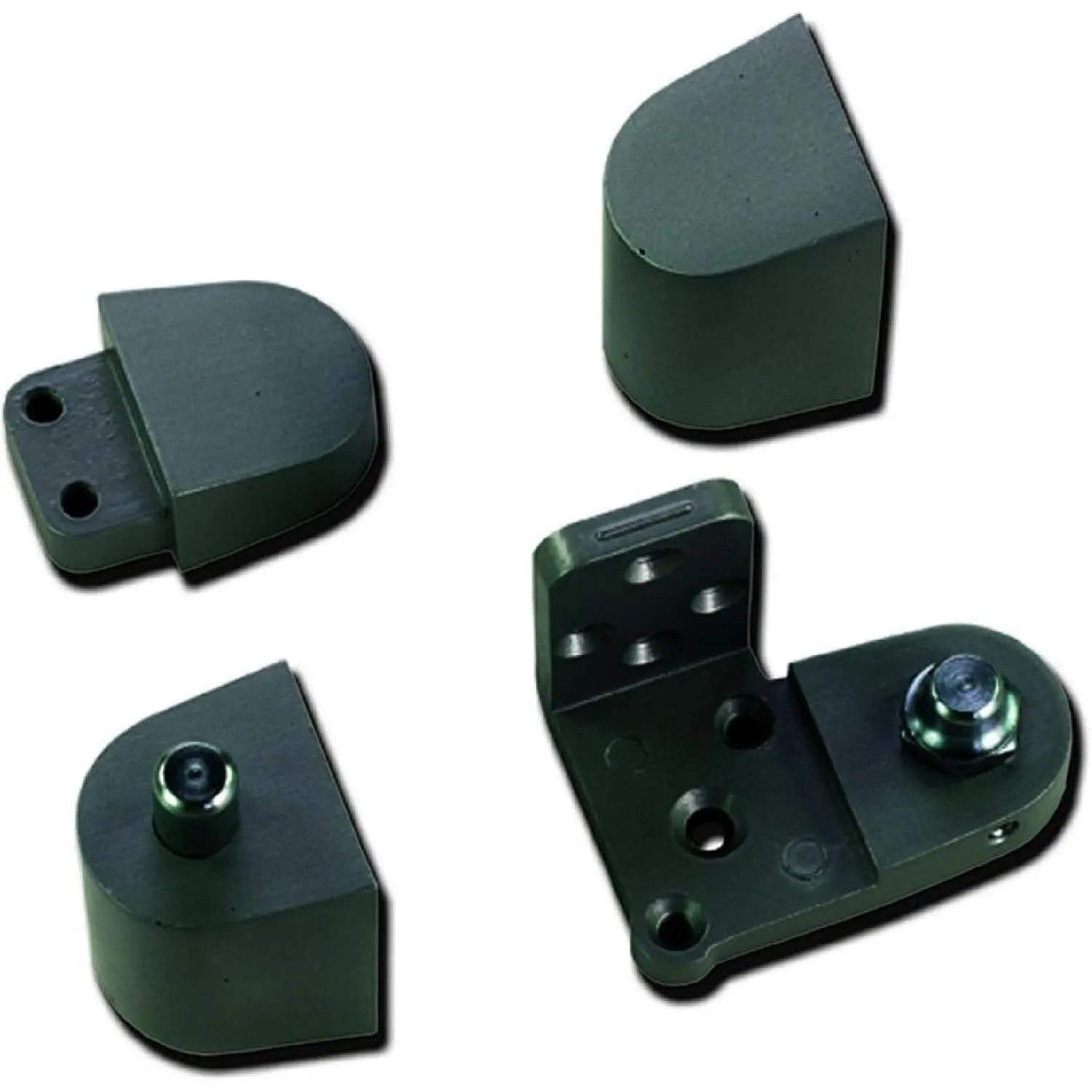 Bronze Left-Hand Storefront Door Pivot Hinge with Ball Bearings, Synthetic Material, Full Adjustability - Commercial Door Hardware for Commercial Users, Entryways