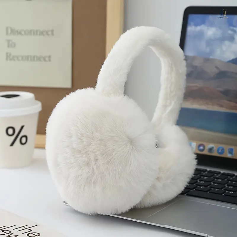 1 women's earmuff - adjustable for winter warmth and ear protection, elastic and cold-resistant, suitable for daily wear, compatible with glasses and headphones, ideal for cold weather, stylish women's accessory, women's fleece-lined winter earmuffs