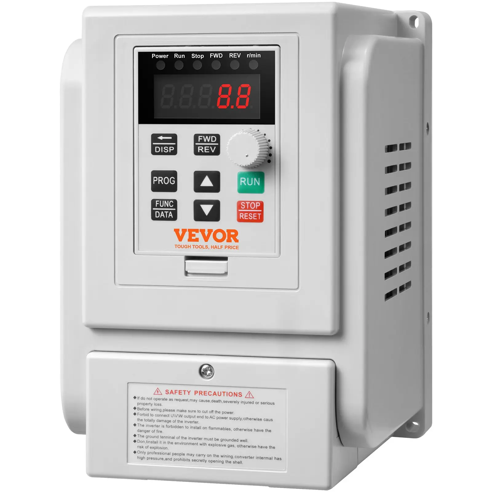 【DealsForYouDays】VEVOR VFD 2.2KW 10A 3HP Variable Frequency Drive for 3-Phase Motor Speed Control