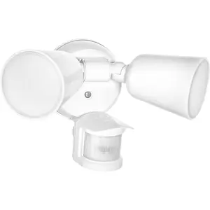 LU160 Luminator Motion Sensor Outdoor Lights - Flood Light for  - Outside  Photocell, 3000k-5000k Tunable, IP65 Weatherproof Rating, 160?Coverage, 50 Ft Range (White)