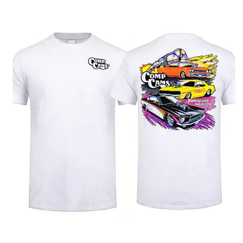 COMP Cams 90's Pro Street T-Shirt, Gift for Truck Lover, Unisex Casual Shortsleeve Crewneck  Cotton, Top Menswear