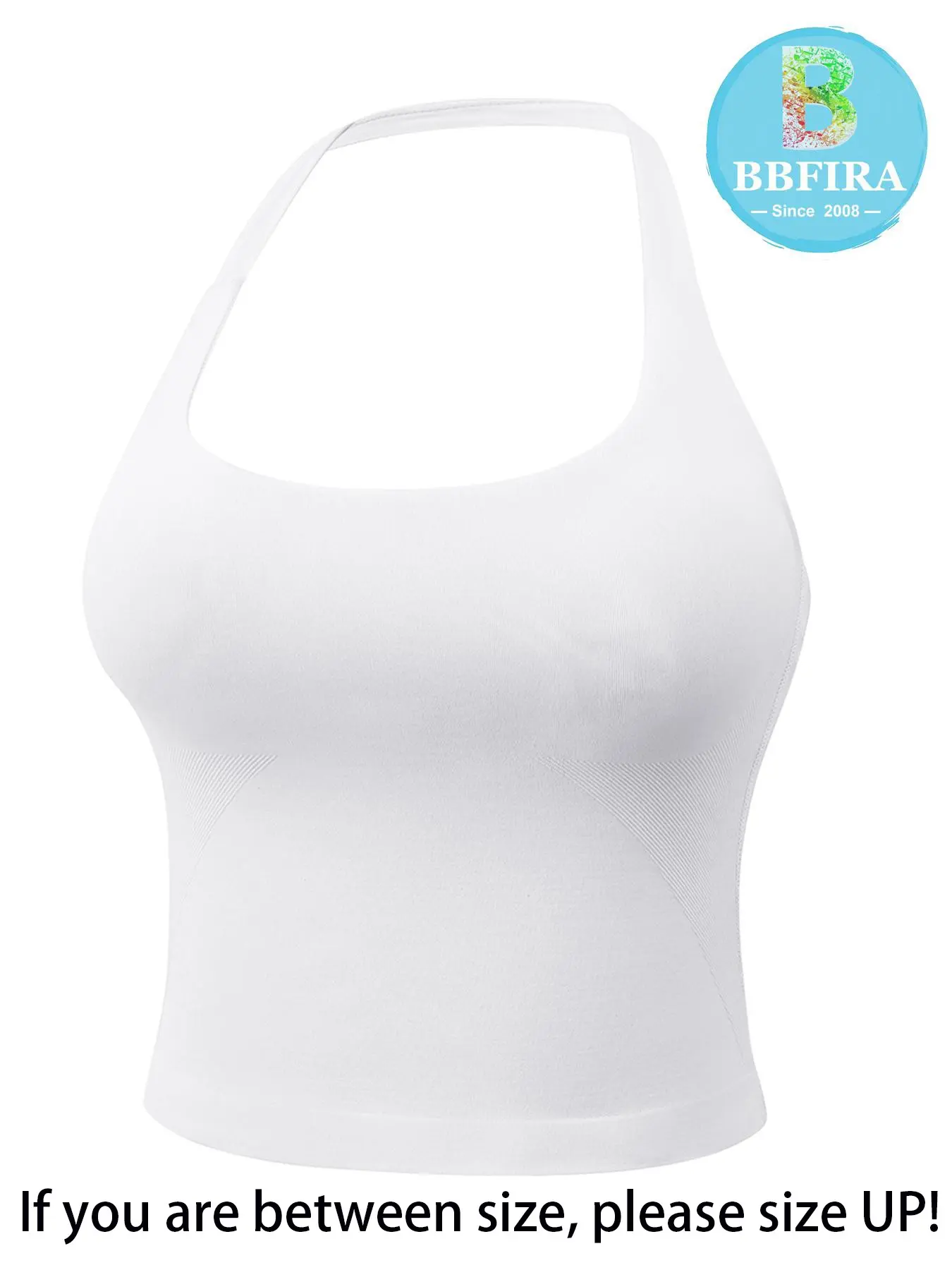 BBFIRA Women's Seamless Halter Neck Yoga Tank Top, With Removable Bra Pads And Backless Sports Bra Design, Quick-Dry Breathable Popular Sports Top, Suitable For Cycling, Training, Yoga.