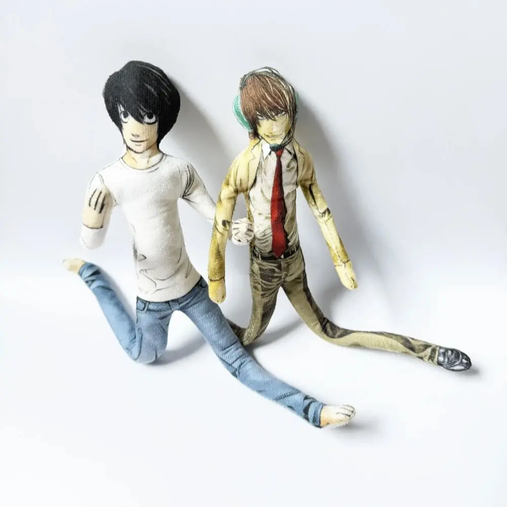 Anime 28cm Light Yagami L Toys Light Yagami L Doll Slender Twistable Shape Toys Room Decoration Kids Birthday Festival Gift