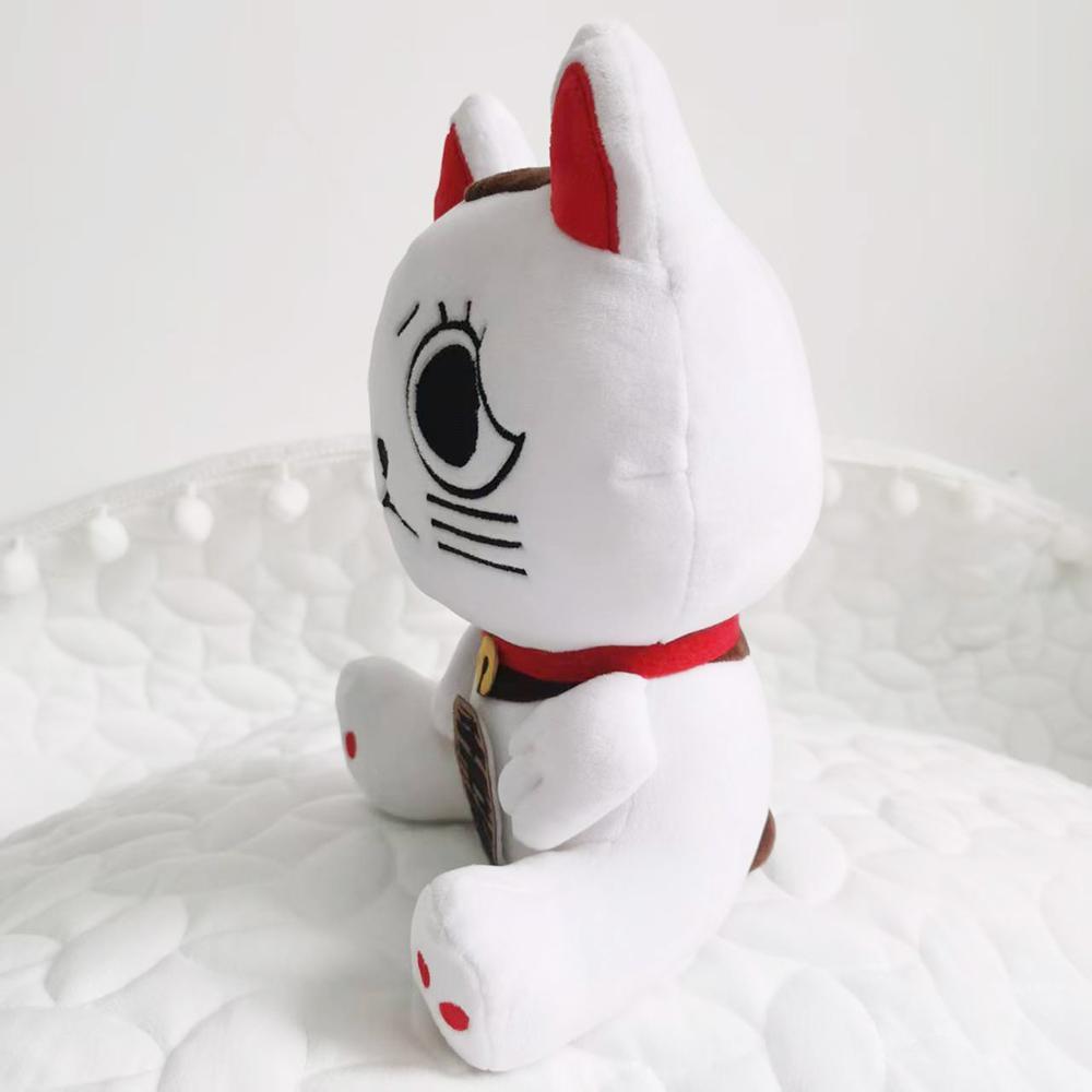 Cartoon Lucky Cat Dandadan Plushies Soft Dolls Funny Cute Dan da Dan Cat Plush Toy Kawaii Room Decor Girl Boy Birthday Gift