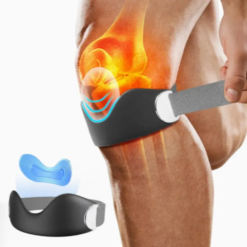 Silicone Knee Brace, Adjustable Non-Slip Patellar Stabilizer for Men and Women, Basketball, Running, Hiking, 1 Pair/2 Pairs, Knee Supports, Knee Brace Stabilizers