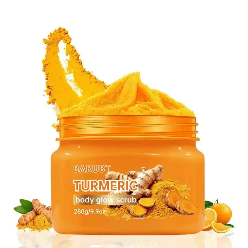 Turmeric Nourishing Scrub 280g - Body Care - Infused with natural turmeric extract and moisturizing ingredients. Gently exfoliates while deeply hydrating the skin, leaving it smooth, supple, and radiant.