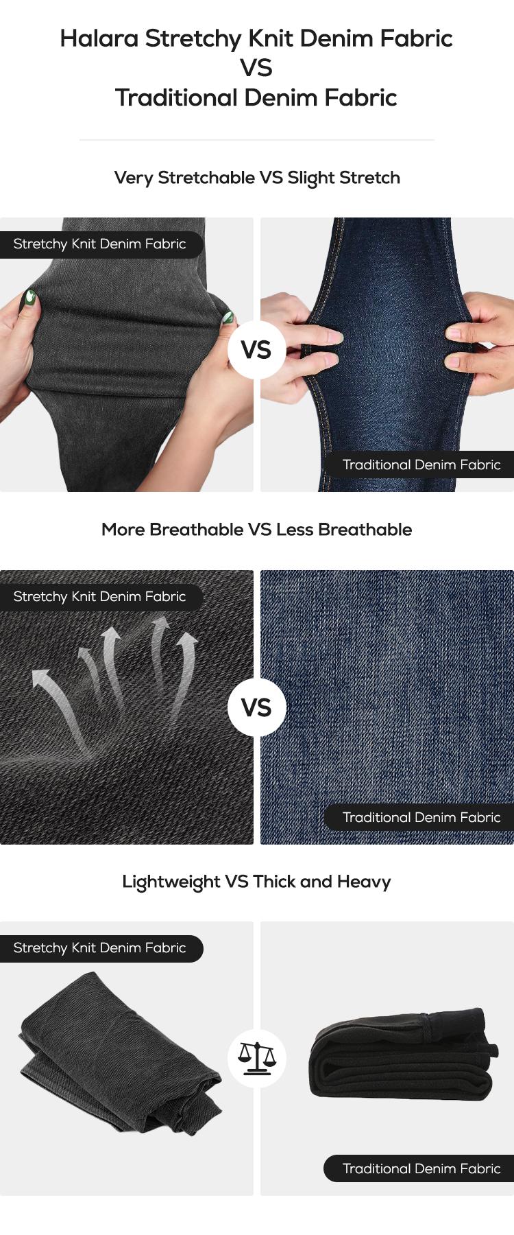 Halara Flex High Waisted Tummy Control Wide Leg Casual Jeans with Pockets Halara Flex High Waisted Tummy Control Wide Leg Casual Jeans with Pockets