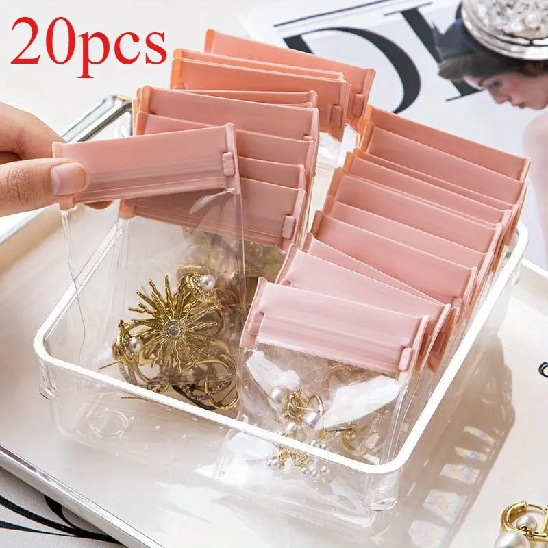 20pcs Thickened Self-Seal Storage Bags, Anti-Oxidation Jewelry Organizer, Ear Studs Bracelets Necklaces, Durable Packaging Solution
