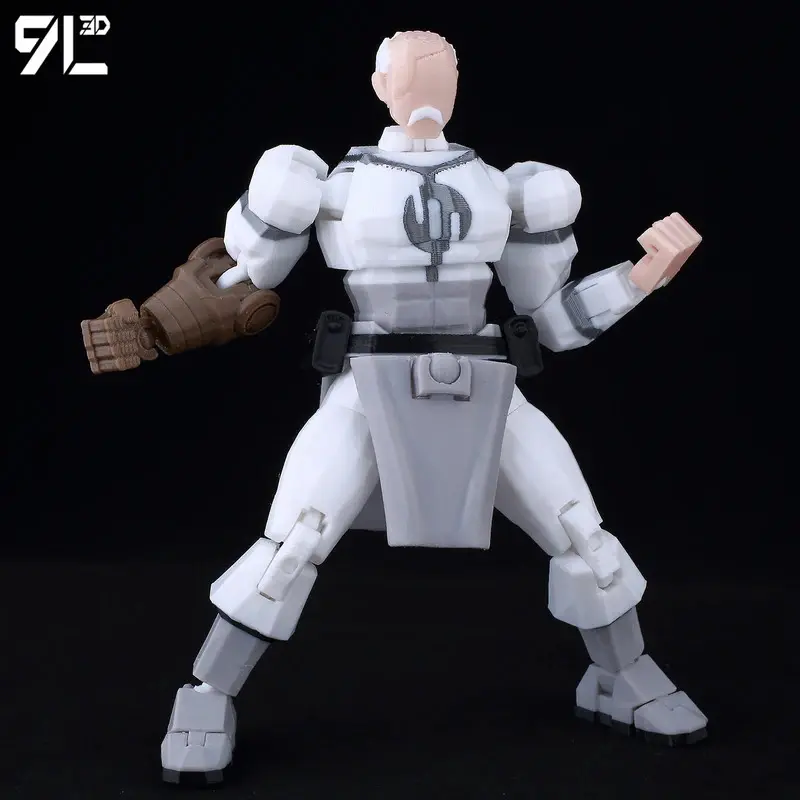 9L3D Invincible Boy Lucky13 Dummy13 Conquer Mark 3D Printed T13 Collectible Action Figure Toy, Anime Hero 3D Printing Model for Toys & Hobbies Enthusiasts