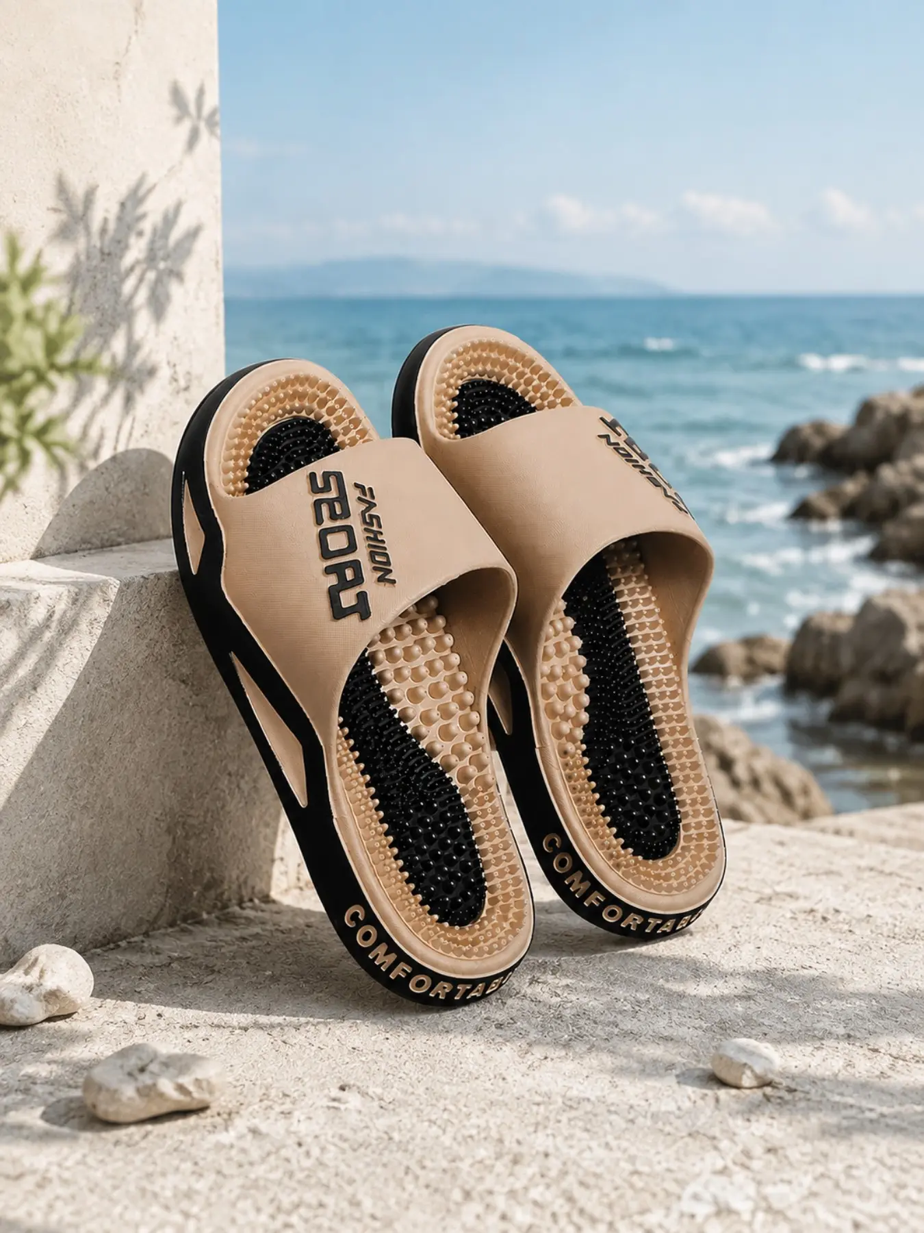 Couples Massage Slippers for Men and Women, Comfortable Bath Shoes for Shower and Foot Therapy, Summer Indoor Slippers with Acupoint Massage