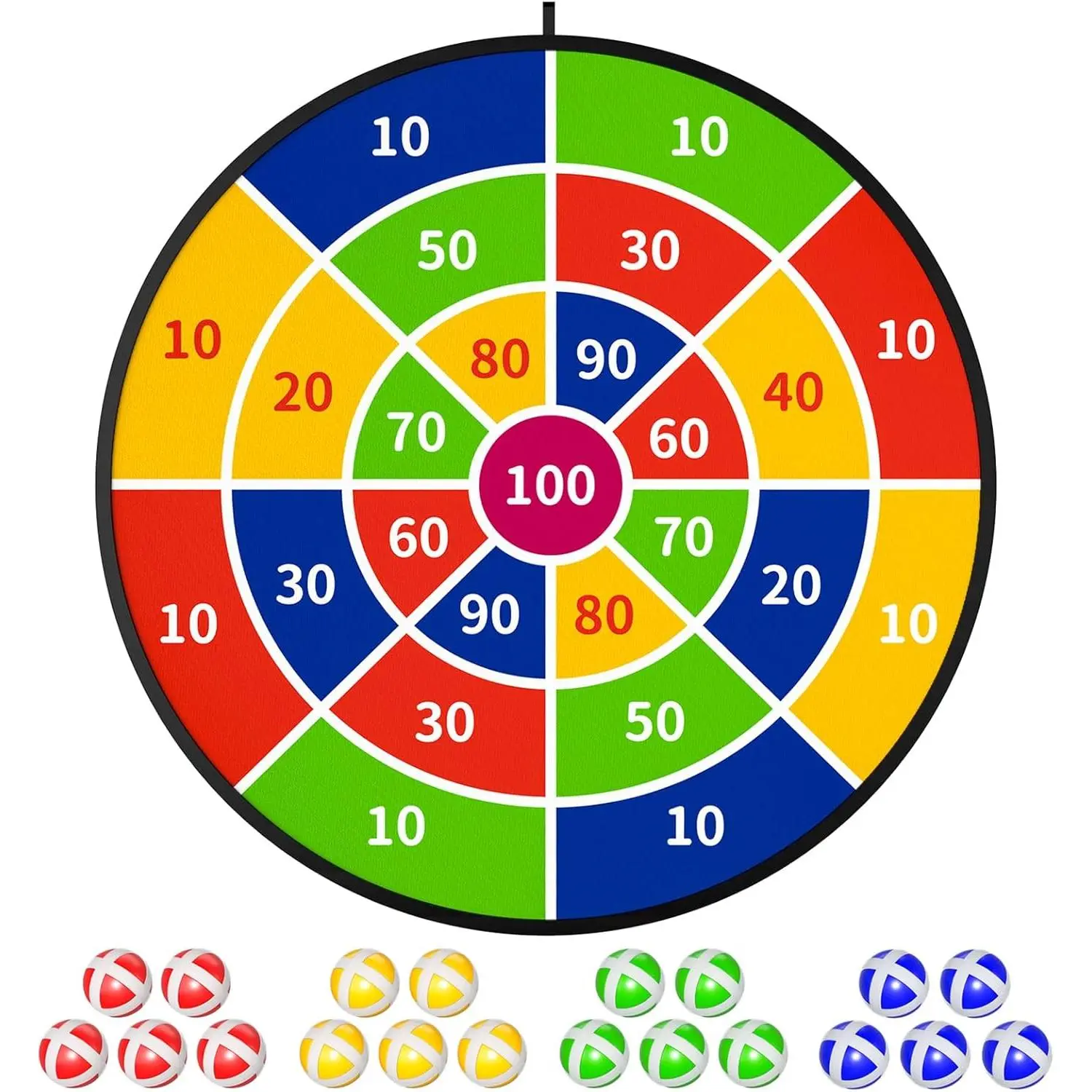 29" Large Dart Board for Kids, Boys Toys Dartboards with 20 Balls, Indoor and Outdoor Sport Fun Party Play Game Toys, Birthday Gifts for Boys Girls 3 4 5 6 7 8 9 10 11 12 Years Oldfidget toys