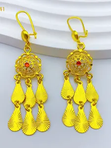 Women's Drop Earrings, Elegant Ethnic Pattern, Hollow Fringe Design, Perfect for Daily Wear, Parties, Weddings, Gifts