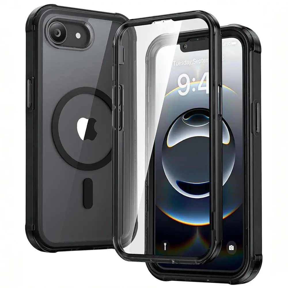 Magnetic Case for iPhone 16E 17E Privacy Screen Protector,Shockproof Full Cover with Camera Protector,360 Degree Full Body Case, Mobile Phone Accessories