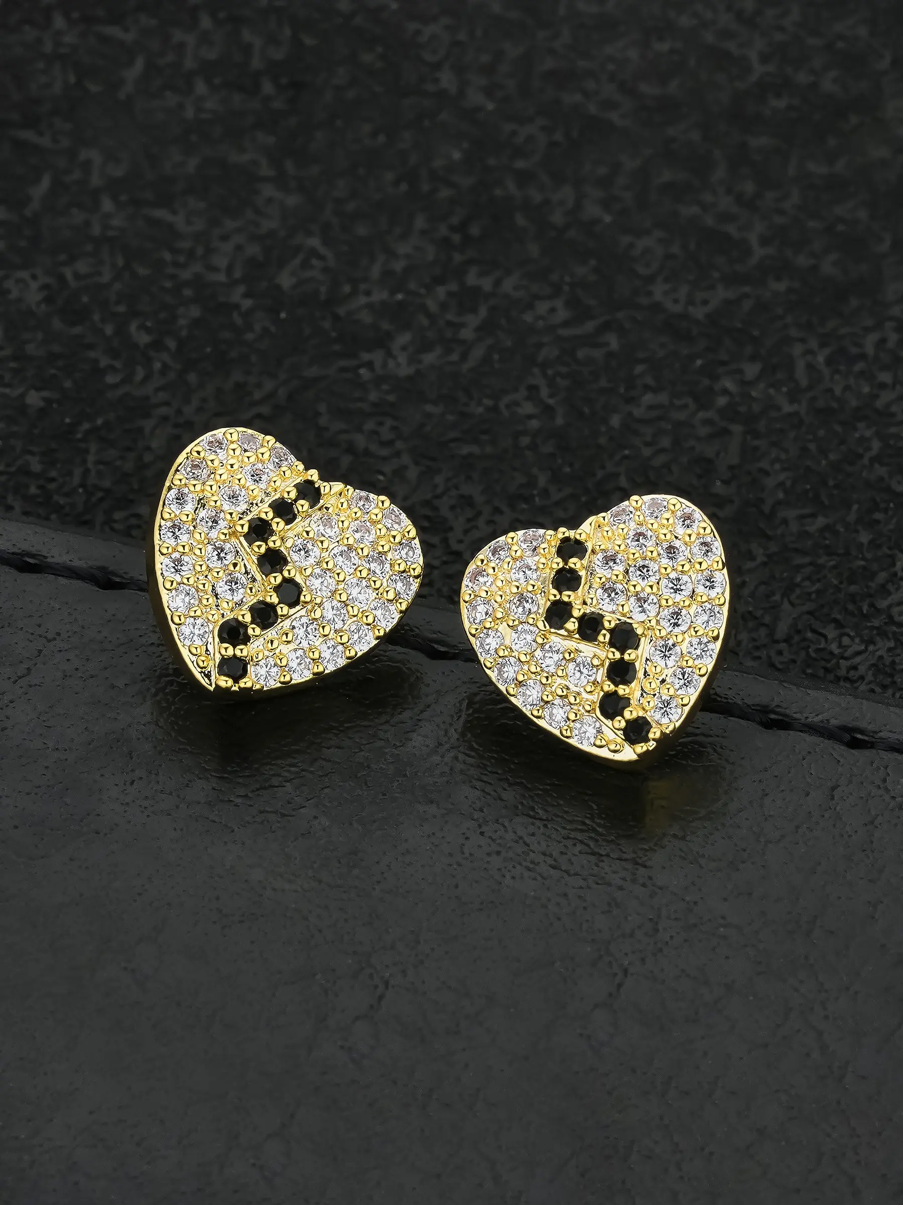 Heart Lightning Stud Earrings, Hip-Hop Style, Unisex Fashion Jewelry, Daily Wear, Streetwear, Party Accessories, All Seasons