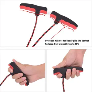 Rope String Cocking Device Double Handle for Archery Bow Hunting Tool Accessories Pack of 1