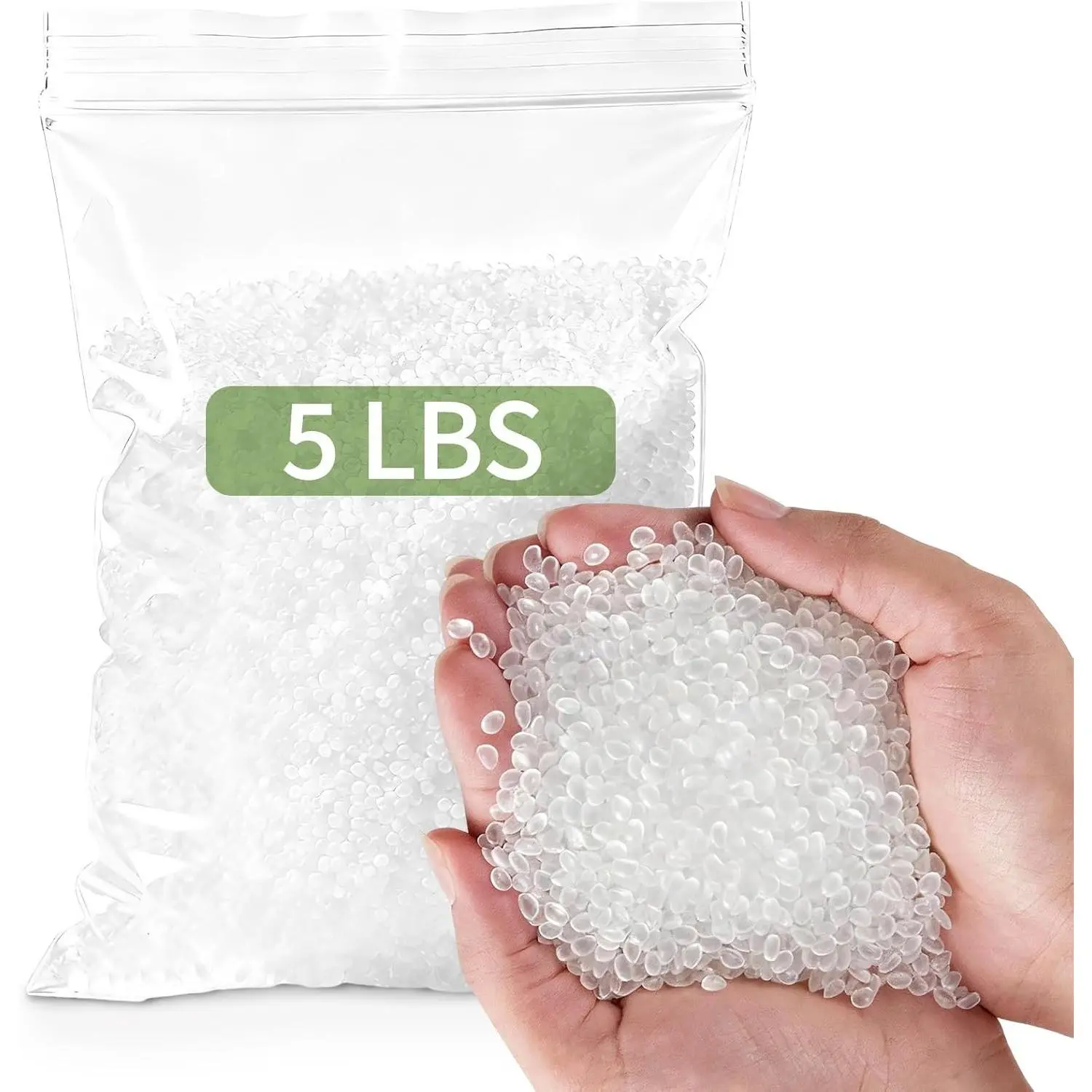 5 LB Polypropylene Filling Pellets, Durable Plastic Stuffing Weighted Filler Beads for Bean Bags, Dolls, Blankets, Crafts, Pillows, Cushions