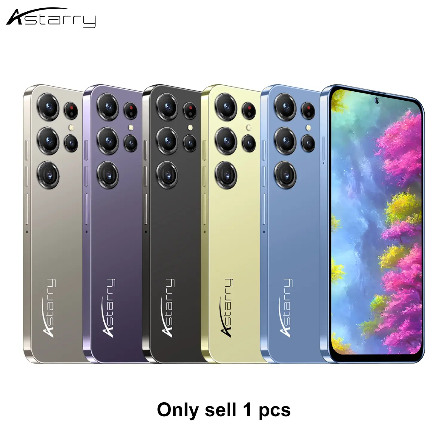 Astarry-Unlock 25 Ultra Smart Android Phone, 6.56-Inch HD Display, 3gb+32GB/64GB Storage, 3800mah Battery, Dual Sim, Android 10.0