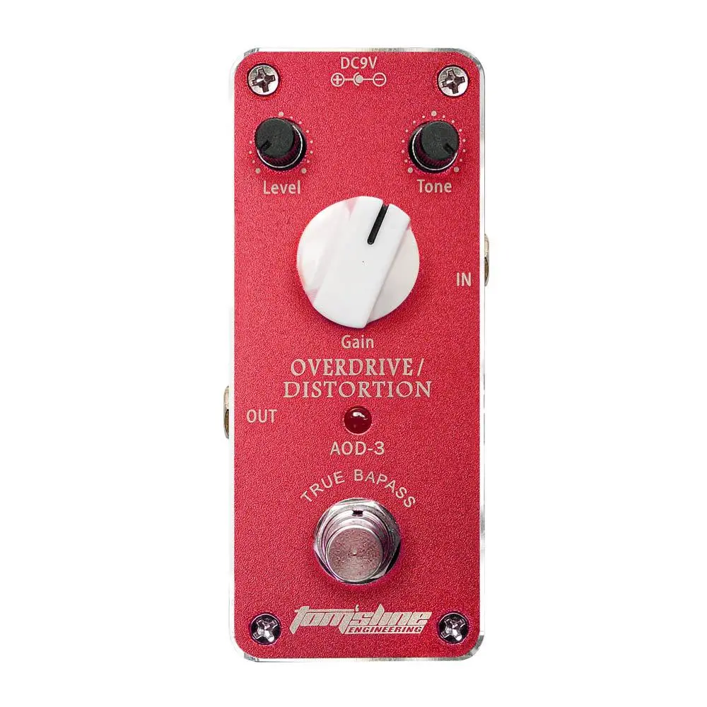 Anoma Aod-3 Overdrive Distortion Effect Pedal, Guitar Effects Processor, Compact Design, Ideal for Musicians, Enhance Your Sound