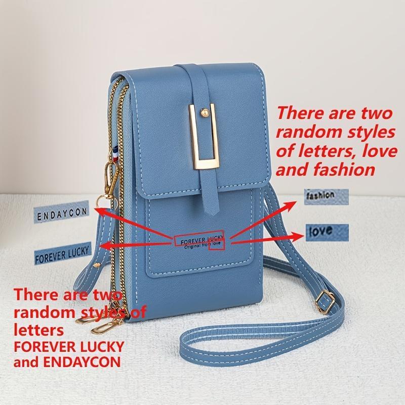 1pc Slanted Crossbody Bag, Fashionable Key Bag Slanted Small Bag, 5pc Color Choices, Simple and Versatile Shoulder Bag, Multifunctional Vertical Coin Purse