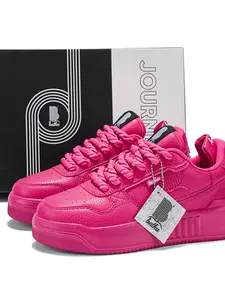 Bathu Women's Microfiber Leather Comfortable Thick Sole Sports Shoes, Casual Running Shoes, Outdoor Breathable Sneakers