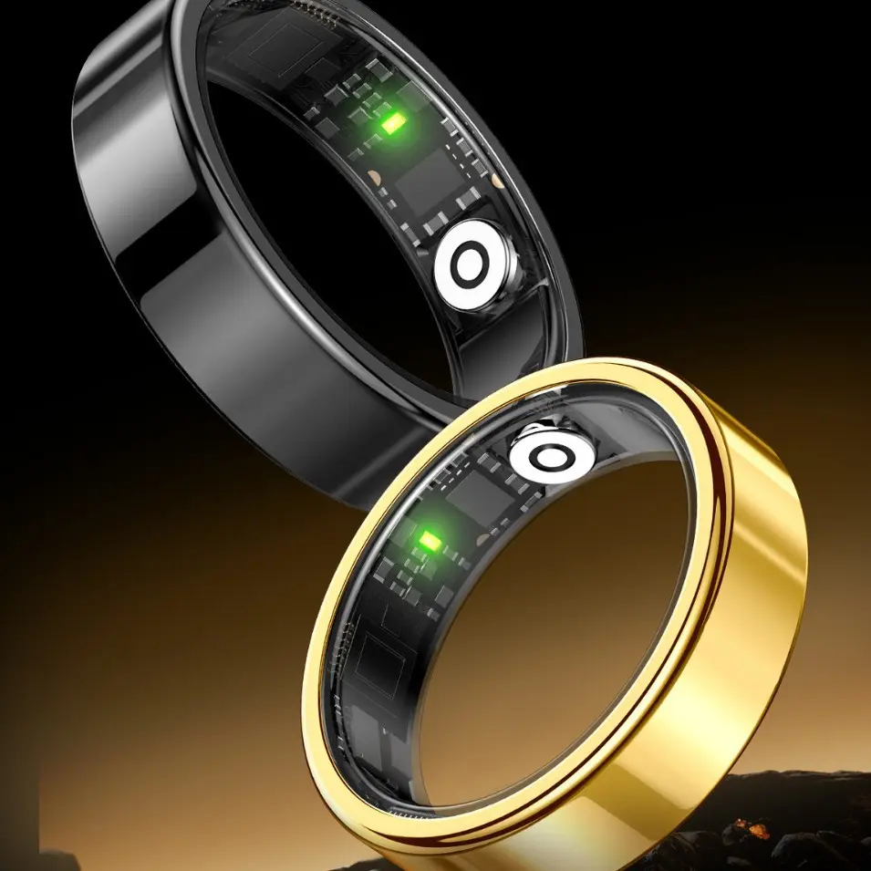 2026 New 6.8mm Waterproof Smart Ring, No Subscription Fee Health Tracker Ring, Bluetooth Fitness Wearable for Outdoor Sports, Heart Rate Blood Oxygen Sleep Monitor Ring, Unisex Couple Gift for Men Women