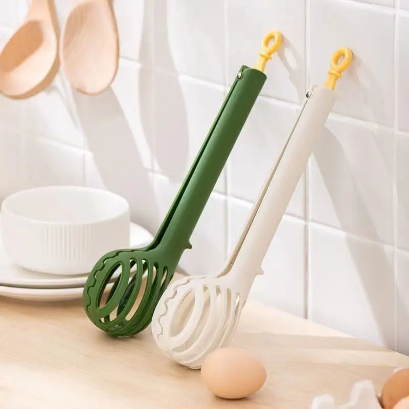 Multifunctional egg beater, household kitchen mixing stick, food bread clip, three-in-one baking, manual noodle clip, grab spoon