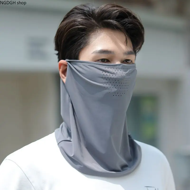 Unisex Sun Mask Neck Gaiter - Lightweight Breathable Face Cover with UV Protection for Summer Outdoor Wear