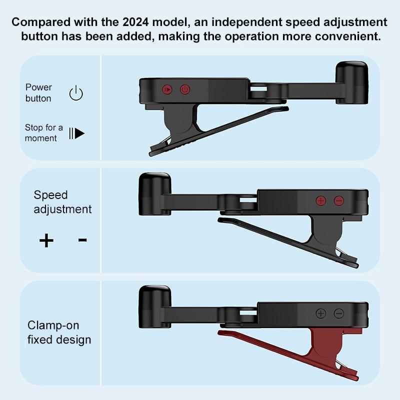 Automatic Screen Clicker Clipper, Efficient Compact Portable Touch Screen Tapping Device for Gaming & Automation, Mobile Accessory for Smartphone, Console, Phone Game Controller