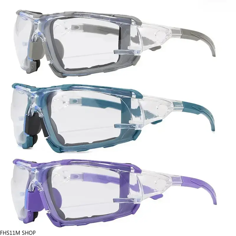 Unisex Polycarbonate Safety Glasses - Sealed Gasket, Impact-Abrasion Resistant Anti-Fog Lenses, Wrap-Around Design with UV400 Filter, 3pc Standard Plastic Construction Gear for Home Building, Painting