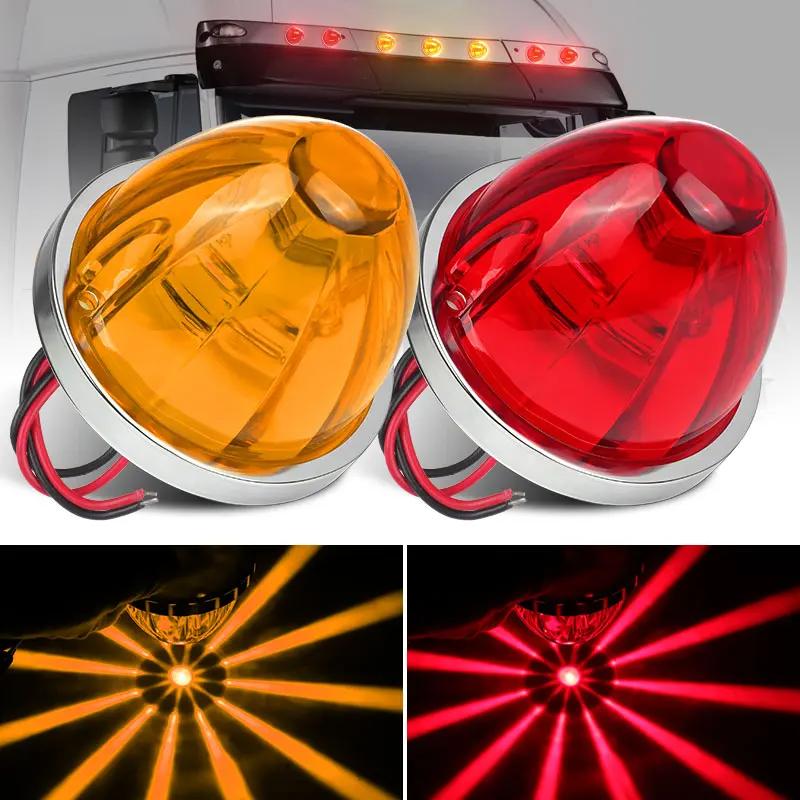 1/2PCS Lorry Side Light Car Truck Side Marker Signal Indicator Trailer Watermelon Lamp LED Waterproof 12V24V Car Clearance Light