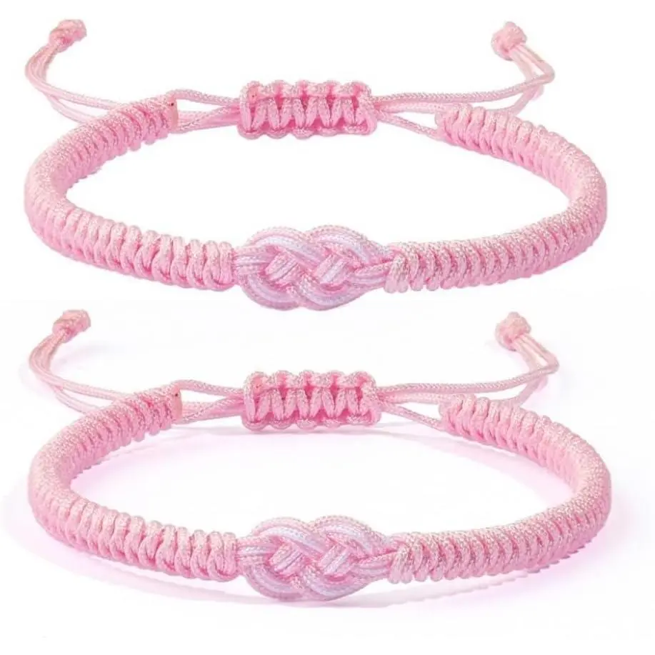 Couple Concentric Knot Jewellery Adjustable  Rope Braided Bracelet Emotional Guardian Holiday