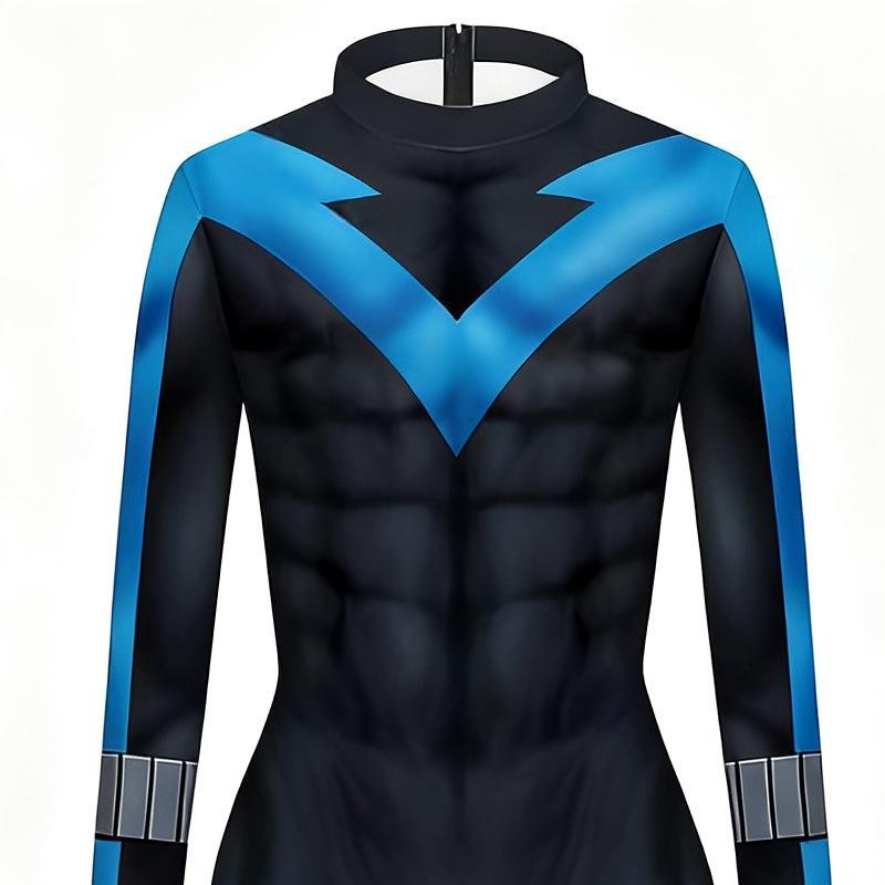 Halloween Female Nightwing Cosplay Costume Dick Grayson Jumpsuit Mask Kids Adults Girls Woman Superhero Catsuit Zentai Bodysuit