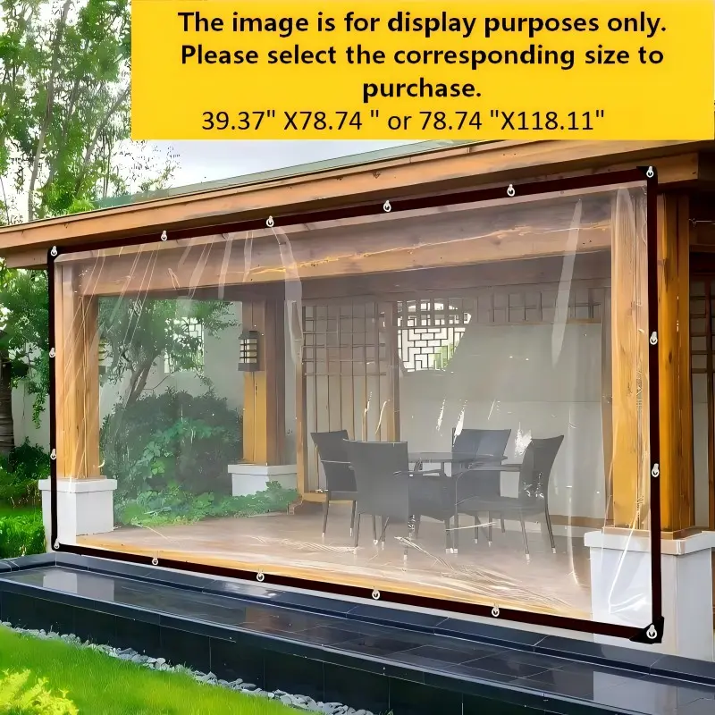 Thick Waterproof Rain Cover, Outdoor Truck Sunshade, PVC Durable, Summer Cooling, Garden Shade, Outdoor Curtain