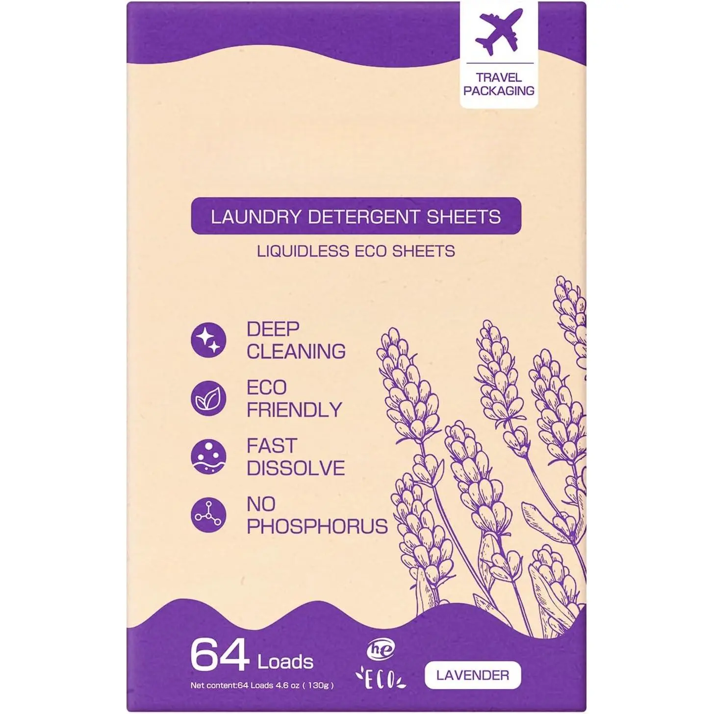 Laundry Detergent Sheets Up to 160 Loads, Magnolia -  For Travel,Apartments, Dorms, Laundry Detergent Strips  &  - 80 Sheets