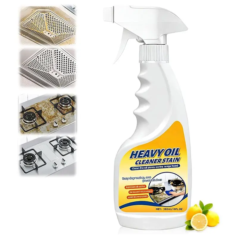 Heavy-Duty Degreaser, Stainless Steel Cleaner, Household Cleaner, Home Cleaning Products, Kitchen Cleaning Product, Kitchen Appliances Cleaning Spray Remove Oil Dirt, Grime, and Grease for Oven, stove top Cleaning Heavy Oil Stain Remover(1PC,10.15oz)
