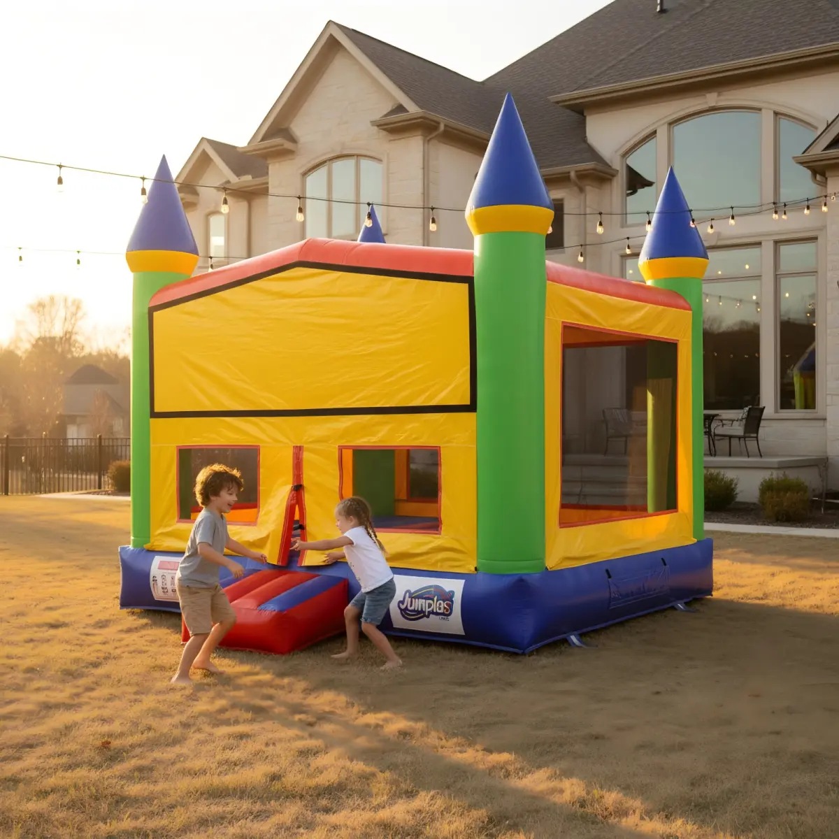 Aobtkel13FT x 13FT Royal Castle Bounce House with Blower