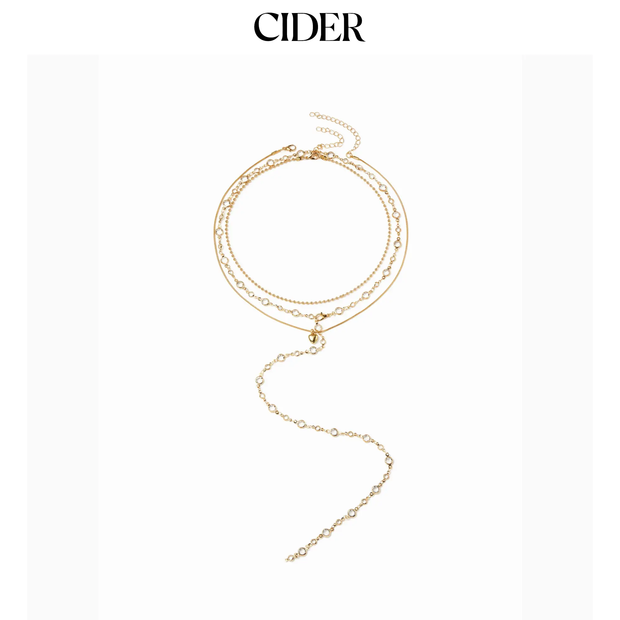 Cider HEART LAYERED NECKLACE