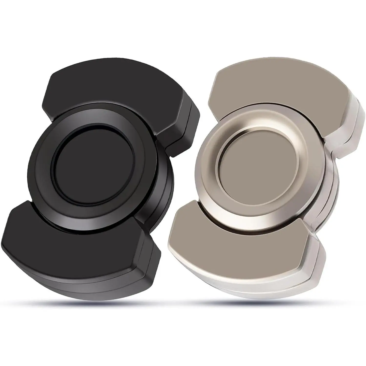 3 in 1 Metal Fidget Toys for Adults - Fidget Slider Spinner Clicker Haptic with Smooth Stable Spin, Small Desk Spinner Toy for Stress Relief, Premium Zinc Alloy