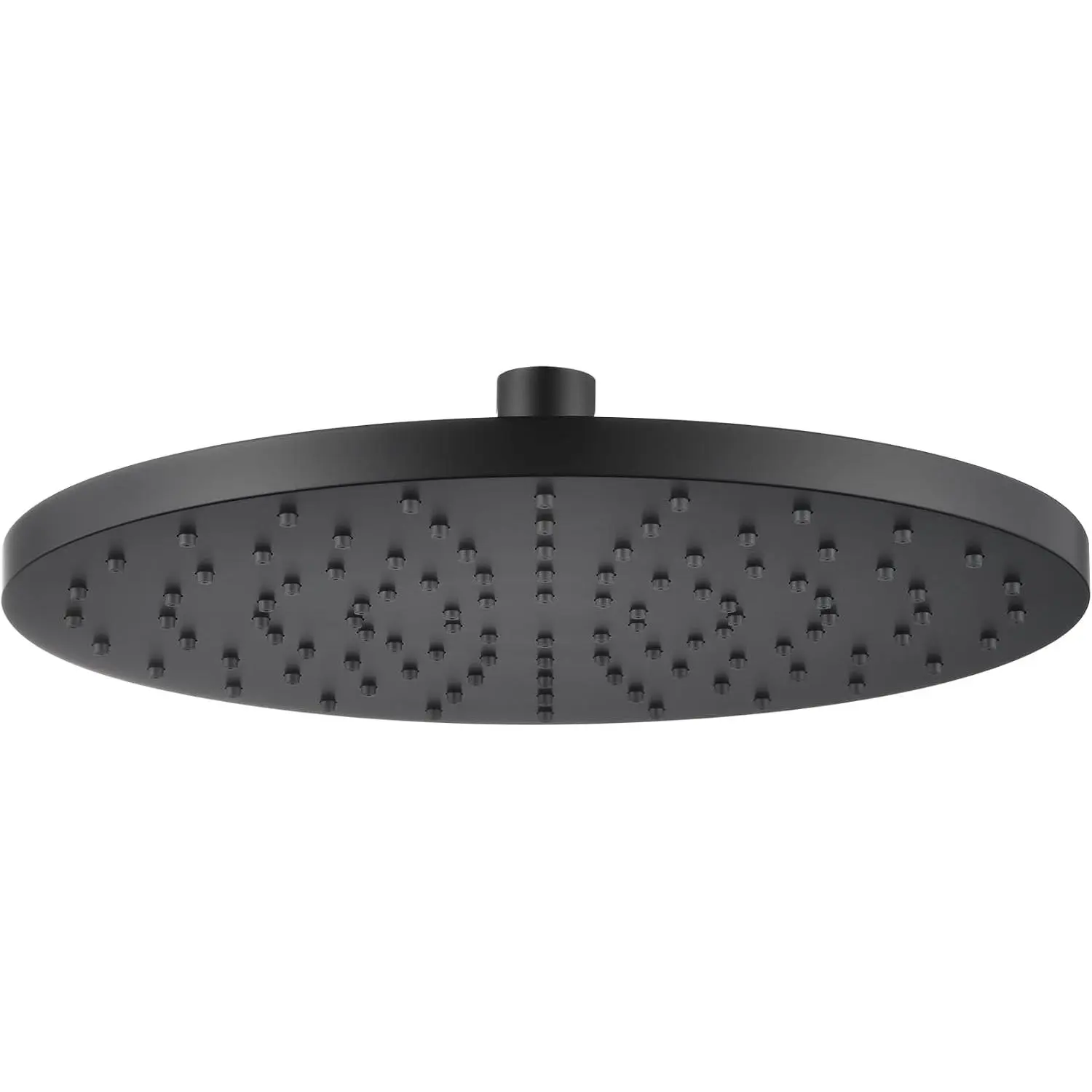Rained Waterfall Shower  10-inch Large Overhead Showerhead High Flow 2.5 GPM with Adjustable Swivel Ball Joint, Matte Black SH001MB-D10