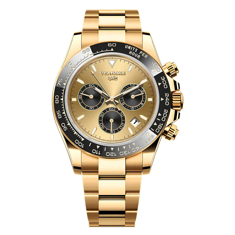 Green Dial Men Chronograph Watch 5149-gold
