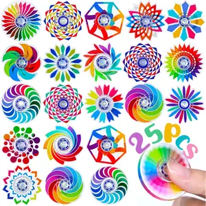 25 Pack Fidget Spinner for Kids Mini Sensory Fidget Toys Bulk Adults Kid with Autism ADHD, Classroom Prizes Treasure Prizes Box Toys for Classroom Pinata Stuffers Anxiety Stress Relief Fidgets Bulkfidget toys