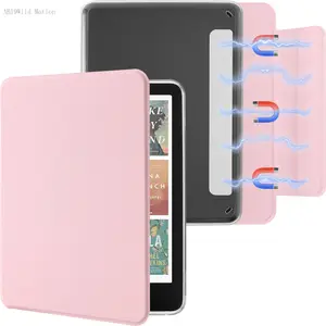 6''/6.8''/7'' Kindle Detachable Magnetic Case, Slim PU Leather Cover with Auto Wake/SleepAB19Wild Motion