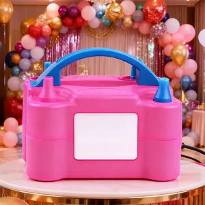 high-power electric balloon pump balloon blower inflatable pump double hole automatic inflator inflatable ball machine wedding room balloon blowing weapon