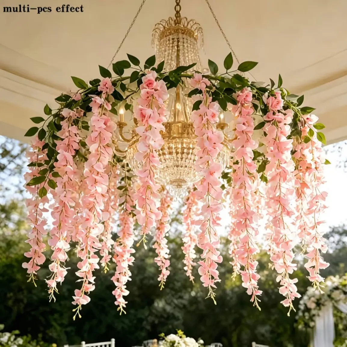 Realistic Wisteria Flower Decor, Bohemian Home Decor, Wedding Centerpiece, Christmas, Valentine's Day, Outdoor Garden Decoration, Photography Props, Fake Flowers Decor, Artificial Flower Decorations