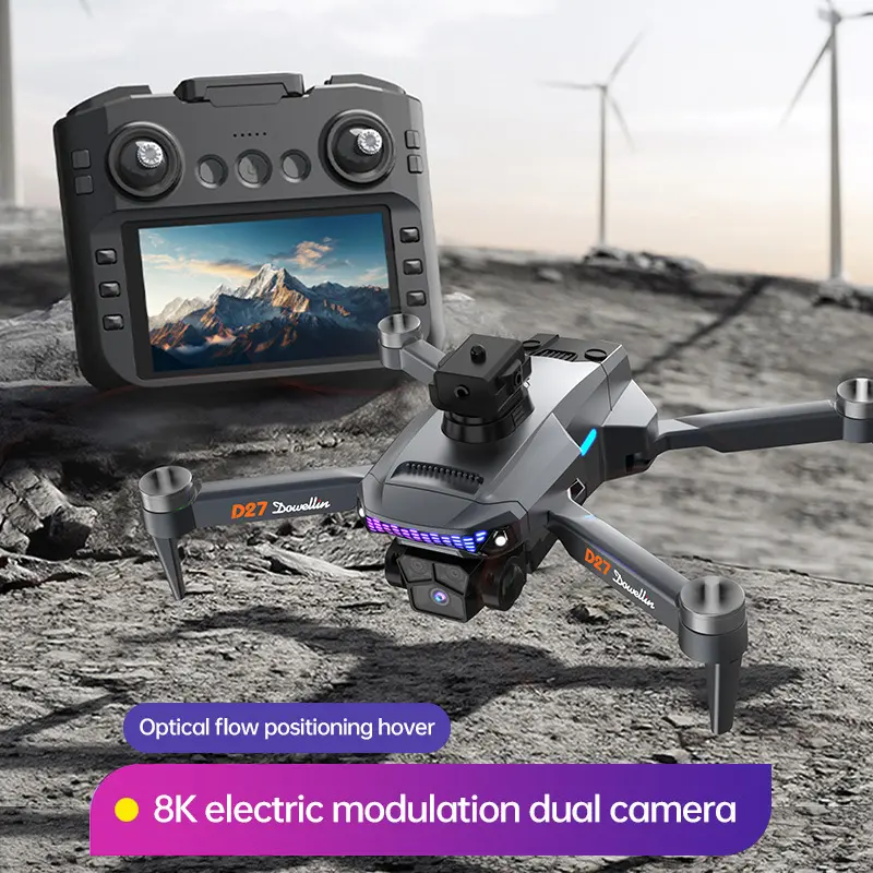 HD Aerial Photography Foldable Drone, Brushless Quadcopter with Screen Remote, Obstacle Avoidance & Long Flight Time, Suitable for Adult Beginner Outdoor Video Shooting