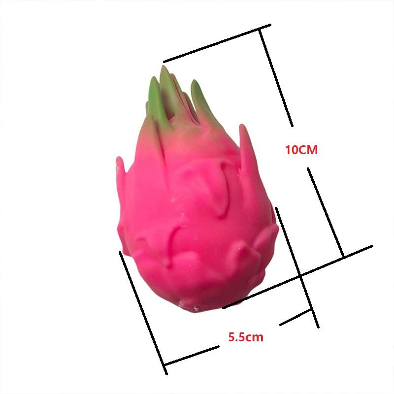 Funny Decompression Vent Dragon Fruit Squeeze Ball Gift Squishy Squeeze Stress Reliever Fidget Sensory Toy Simulation Fruit Food