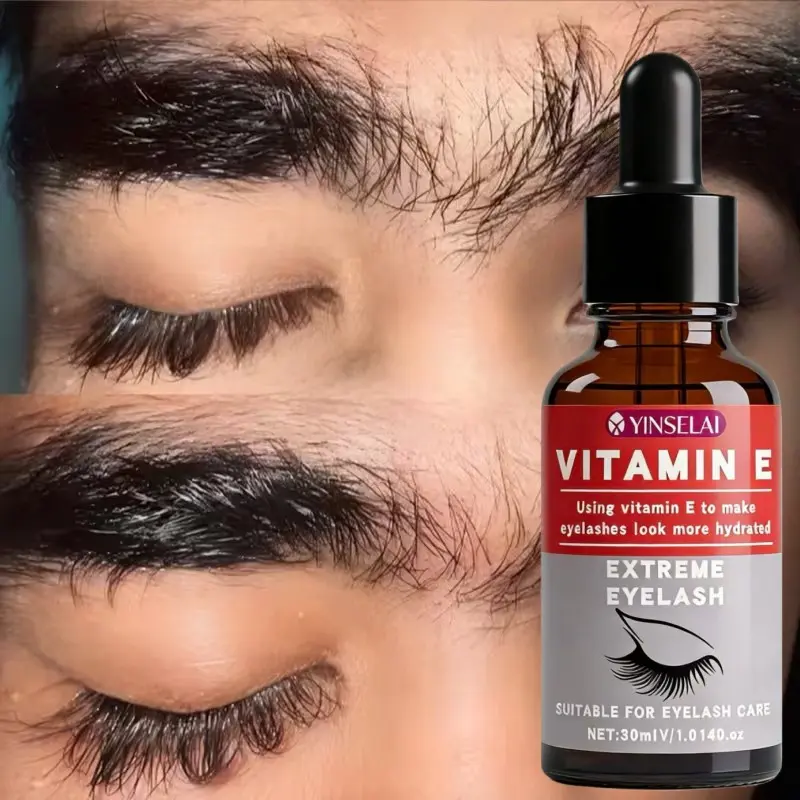Brow Lash Essence Eyelash Serum 30ML, Lash Enhancing Serum, Eyelash Enhancer, Natural Ingredients, Dropper Design, Nourishes Eyelashes and Brows, Repairs Split Ends, Thickens Hair, Long-Lasting Curl