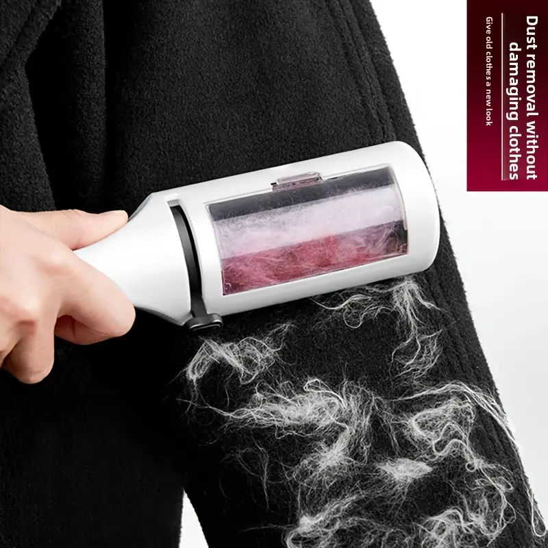 Efficient electrostatic dust removal brush, reusable electrostatic hair removal and dry cleaning brush, ergonomically designed, easy to grip, quickly cleans hair, clothing hair vacuuming and dust removal brush, household hair removal brush and hair adhesi