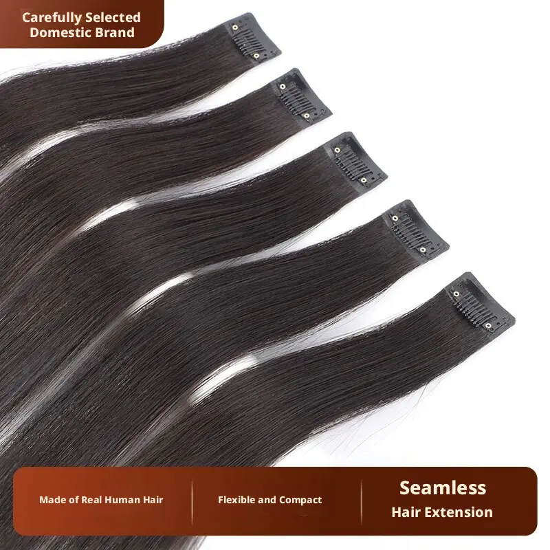 Single-piece simulated hairpiece for increasing hair volume, fluffy hair roots, seamless hair extensions for women, small-piece invisible wigs for long and short hair