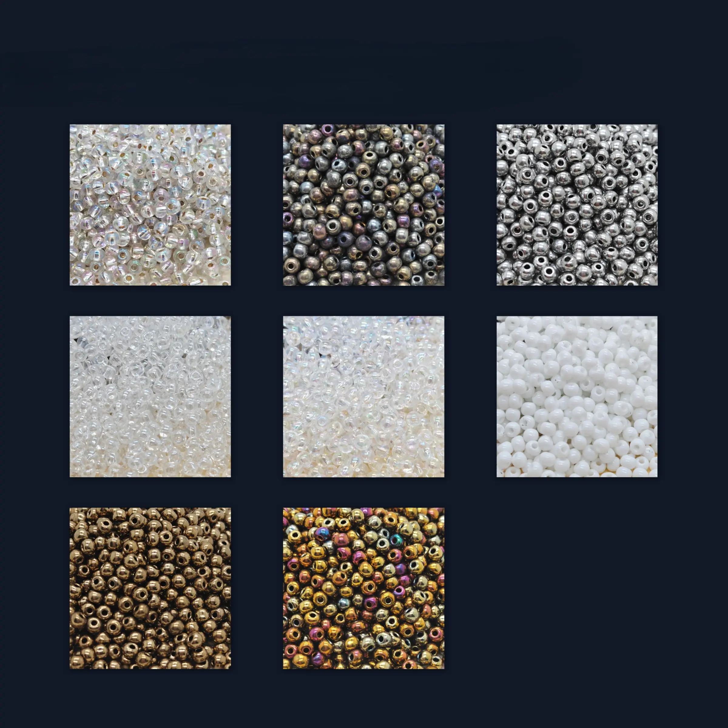 3mm Glass Seed Beads, 8 Colors Set, 40g, DIY Jewelry Making, Embroidery Decor, Craft Supplies, Handmade Accessories